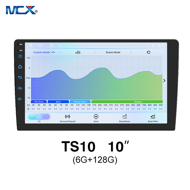 MCX TS10 6+128G 10-дюймовый универсальный автомобильный DVD-плеер с GPS-приемником