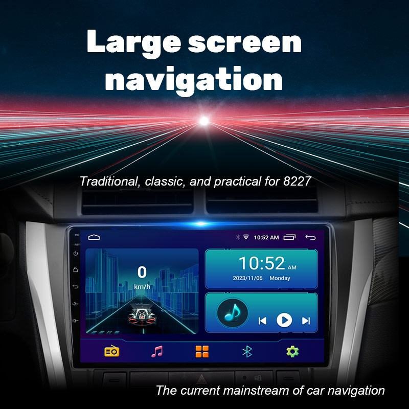 10-дюймовое автомобильное головное устройство с большим экраном высокой четкости облегчает навигацию и позволяет видеть более четко.