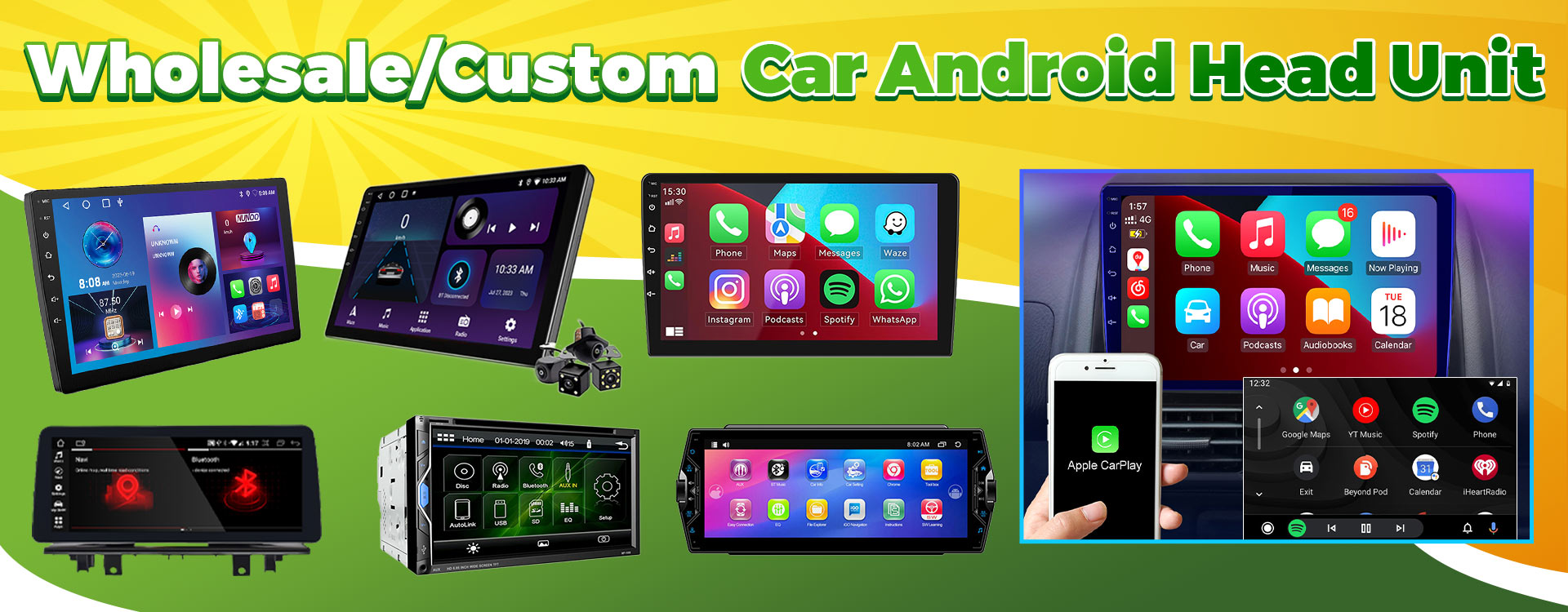 автомобильный Android с сенсорным экраном