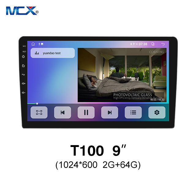 MCX T100 9 дюймов 1024*600 2G+64G Беспроводное Android-автоматическое головное устройство, китайское