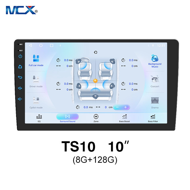 MCX TS10 8+128G 10-дюймовый сенсорный экран Производители беспроводной автомобильной стереосистемы