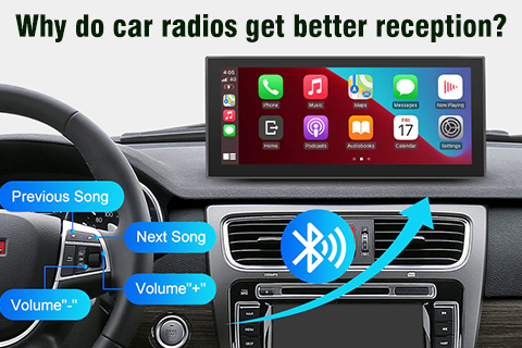Почему радиоприемник с экраном автомобиля лучше принимает?