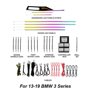 Поставщик автомобильных красочных светодиодных лент MCX для BMW 3 серии 13-19 годов выпуска