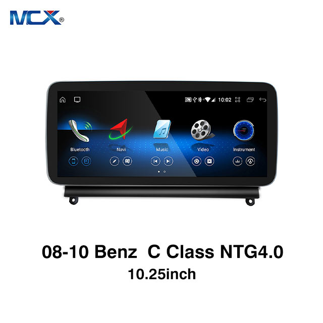 MCX 2008-2010 Benz C Class W204 NTG 4.0 10,25-дюймовый автомобильный сенсорный экран на заводе