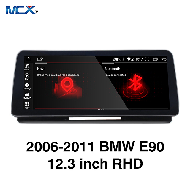 MCX 2006-2011 BMW E90 12,3-дюймовый автомобильный мультимедийный экран с правым рулем