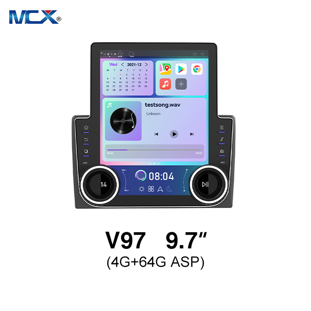 MCX Double Knob V97 4+64G ASP BT5.0 Android Auto Carplay Завод головного устройства