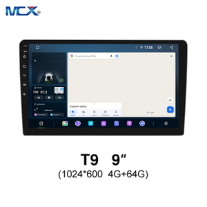 MCX T9 4 + 64G 9 дюймов 1024*600 Android 13 Автомобильная стереосистема с резервной камерой Bluetooth