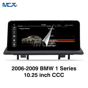 MCX 2006-2009 BMW 1 серии 10,25-дюймовый автомобильный сенсорный экран CCC на заводе