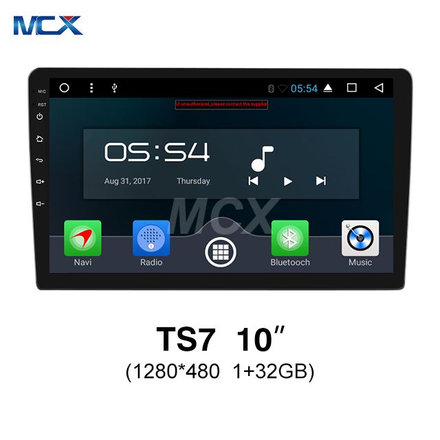 MCX TS7 10 дюймов 1280*480 2+32 ГБ Bluetooth автомобильный сенсорный экран китайский